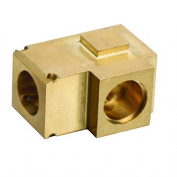 brass machined three way connector