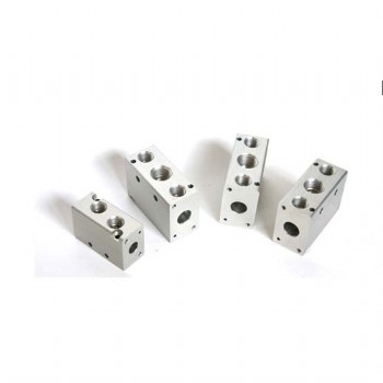 CNC machined hydraulic valve housing