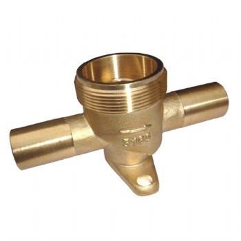 Forged brass water meter body