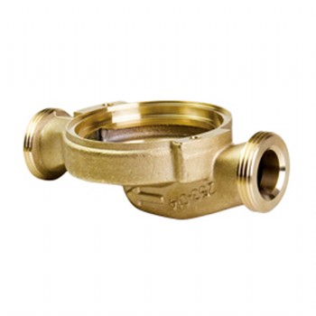 Forged brass water meter body/housing