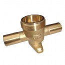 Forged brass water meter body