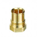 precision machined brass fiber adapter